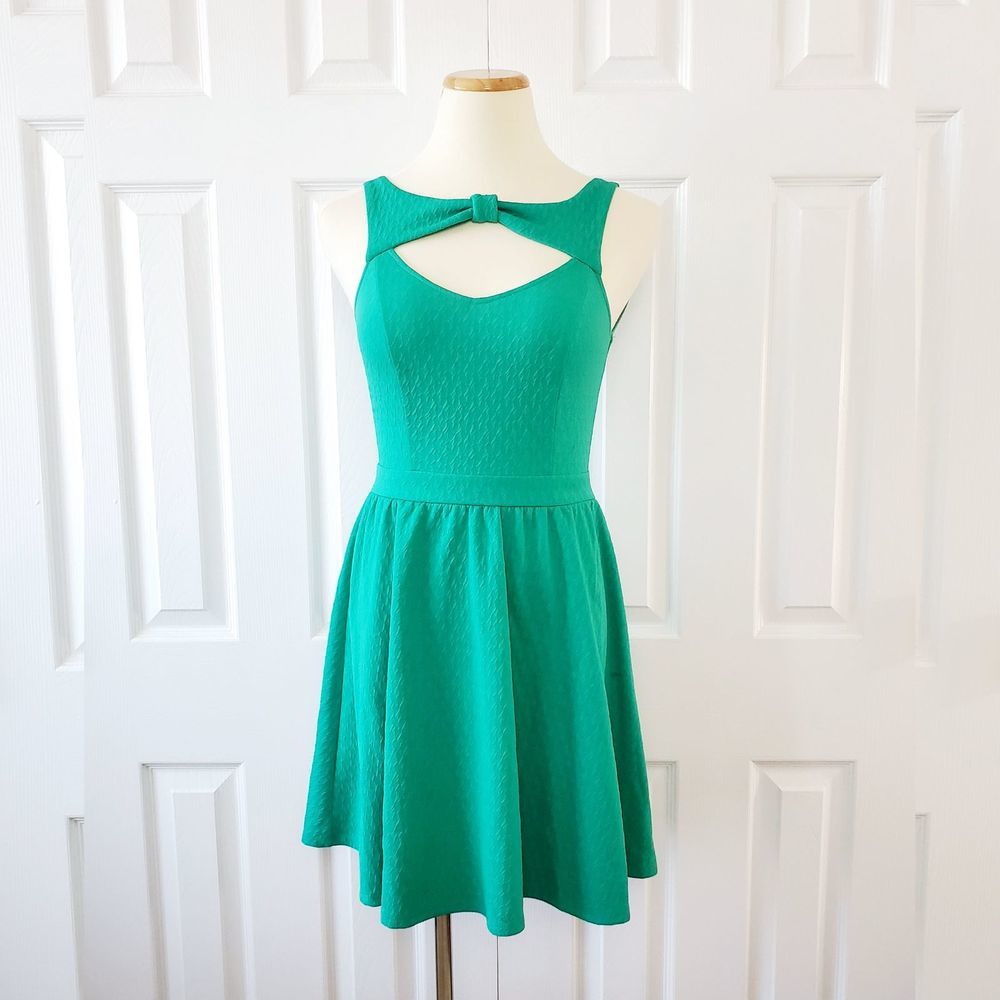 Material Girl Bow Cutout Sleeveless Dress